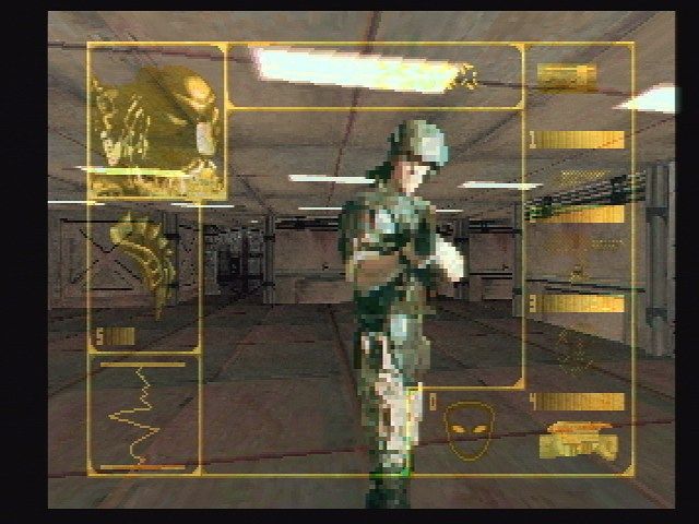 Alien Vs Predator (Jaguar) screenshot: Predator vs. Marine
