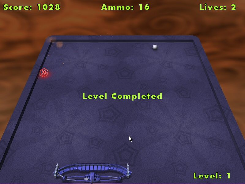 Alpha Ball (Windows) screenshot: Level completed