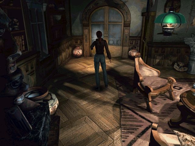 Alone in the Dark: The New Nightmare (Windows) screenshot: Rooms are really nicely rendered and give you an actual feeling of being there. And shadowing works just fine in game.