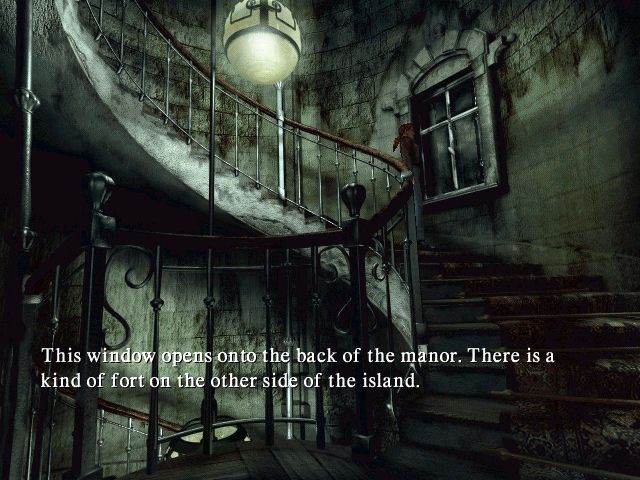 Alone in the Dark: The New Nightmare (Windows) screenshot: Whenever you click action button, your character will most likely make some comment if possible. However, when talking in the game, there are no subtitles.