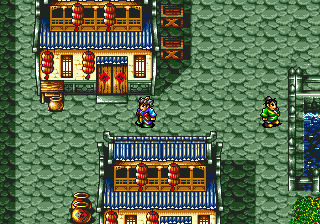 Shuihuzhuan (Genesis) screenshot: Zhao He outside of his house