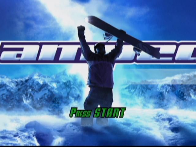Amped: Freestyle Snowboarding (Xbox) screenshot: Start Screen
