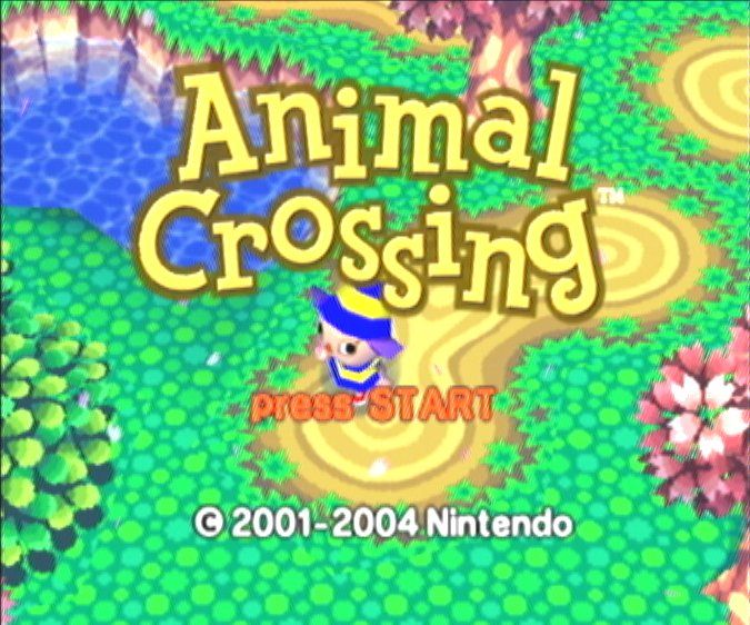 Animal Crossing (GameCube) screenshot: Title screen.