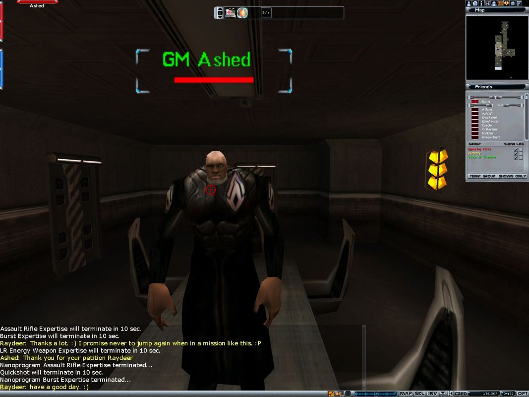 Anarchy Online (Windows) screenshot: In a mission