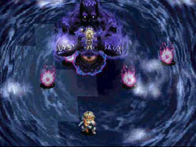 Arc the Lad (PlayStation) screenshot: Intro shows a battle