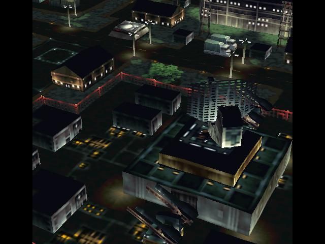 Front Mission 2 (PlayStation) screenshot: This is the OCU Rimian Base which you and your allies are stationed at.