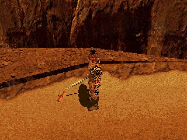 Asghan: The Dragon Slayer (Windows) screenshot: That's all what is left from this goblin...