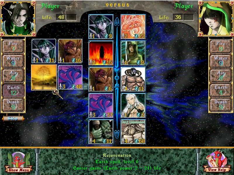 Astral Tournament (Windows) screenshot: Fan-Made Card Images