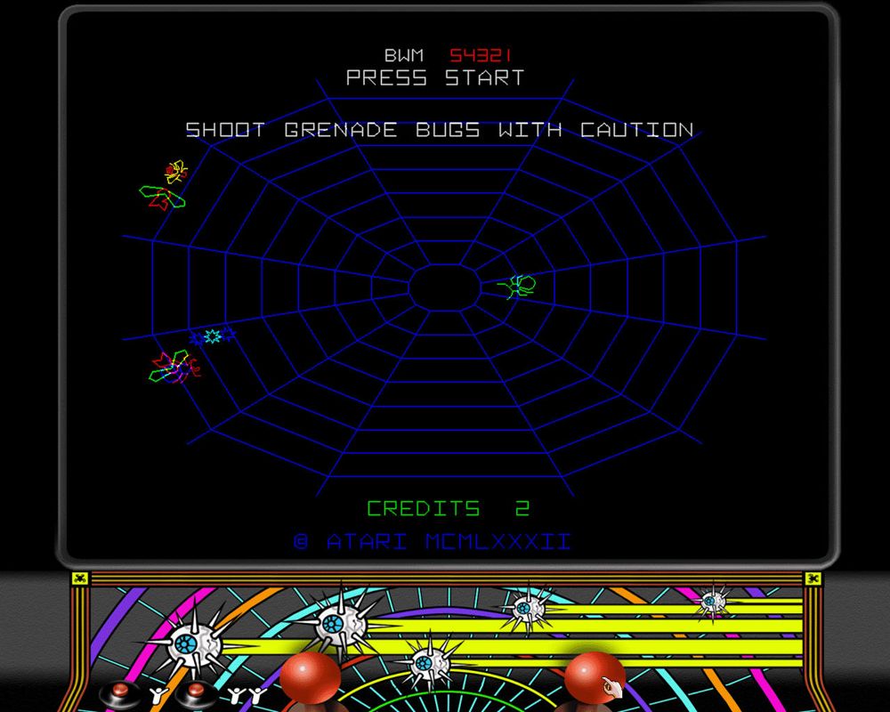 Atari: 80 Classic Games in One! (Windows) screenshot: Black Widow