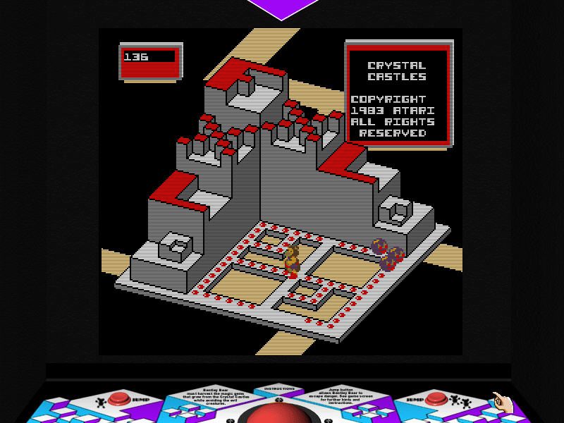 Atari: 80 Classic Games in One! (Windows) screenshot: Crystal Castles