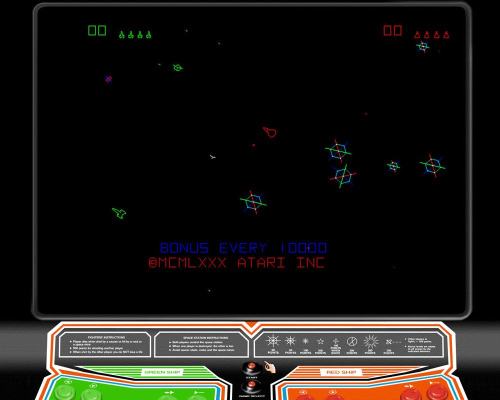 Atari: 80 Classic Games in One! (Windows) screenshot: Space Duel