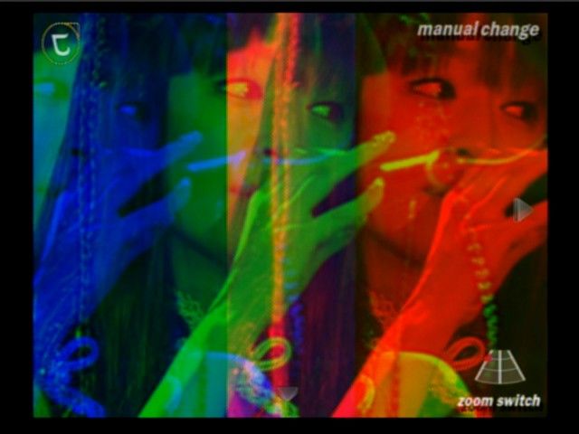 Visual Mix: Ayumi Hamasaki Dome Tour 2001 (PlayStation 2) screenshot: If for some reason you want to see triple, you can use RGB color effect