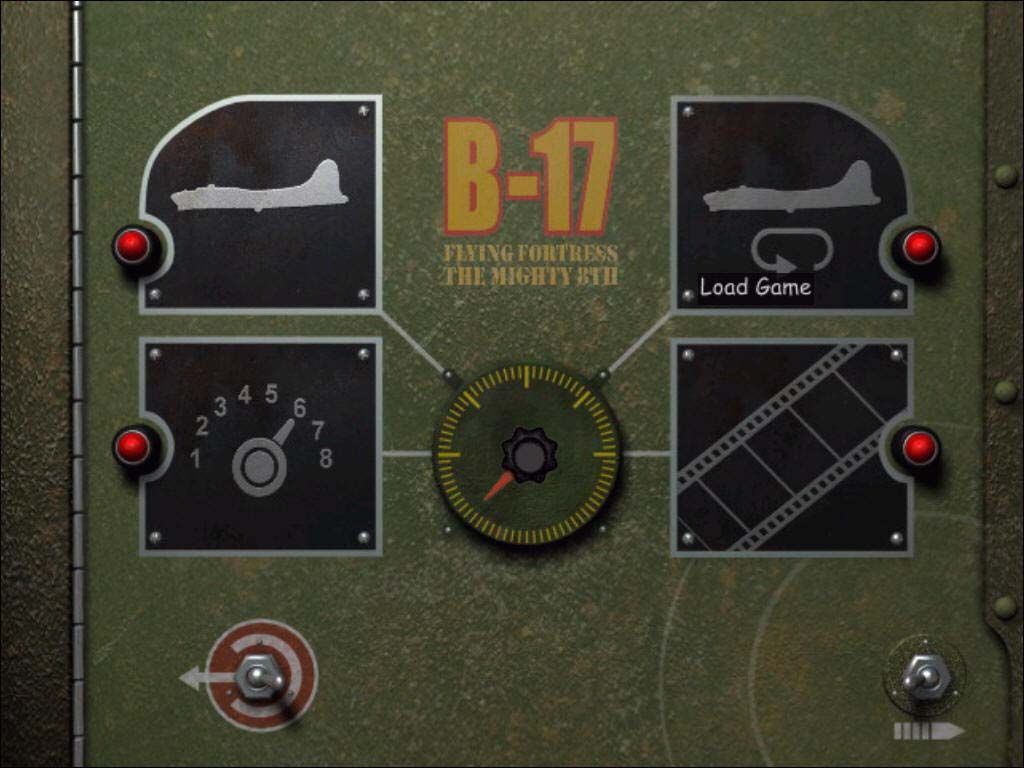 B-17 Flying Fortress: The Mighty 8th! (Windows) screenshot: Control panel