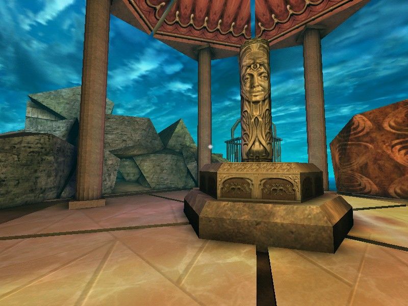Auryn Quest (Windows) screenshot: The Temple is the hub from which you will access the six worlds.