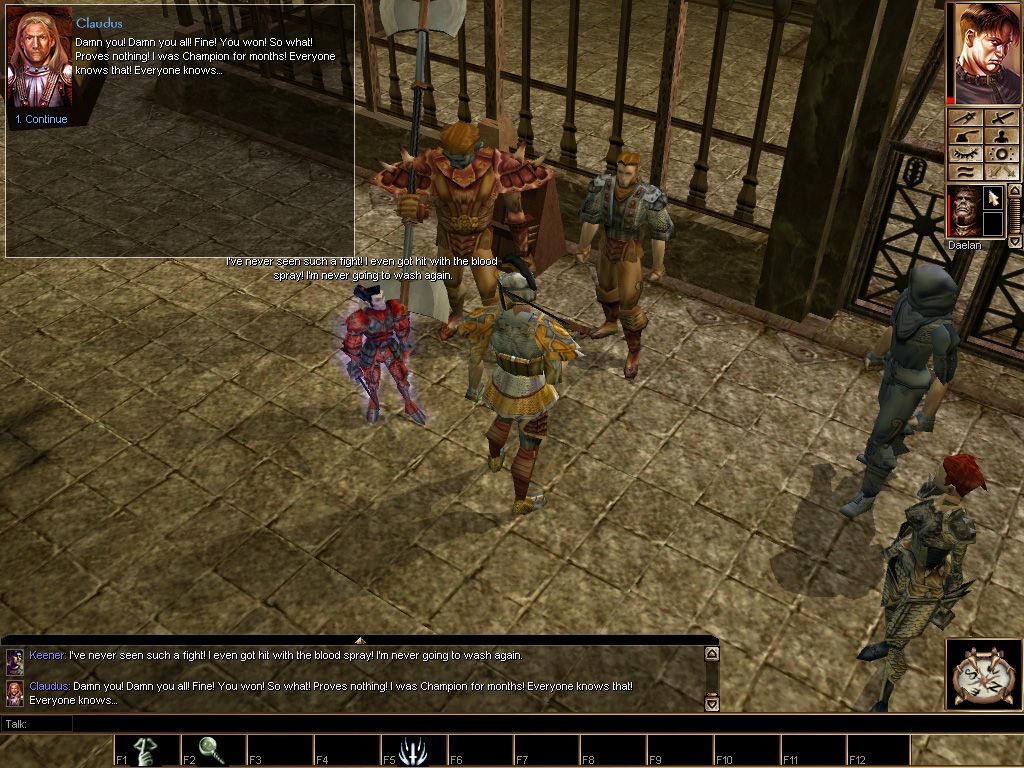 Neverwinter Nights (Windows) screenshot: Fight club, Neverwinter Night style!