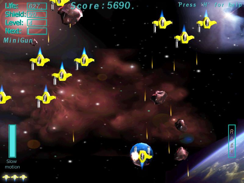 Back to Earth (Windows) screenshot: Enemies growing in numbers