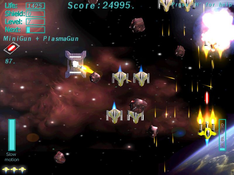 Back to Earth (Windows) screenshot: Can't dodge tank fire.