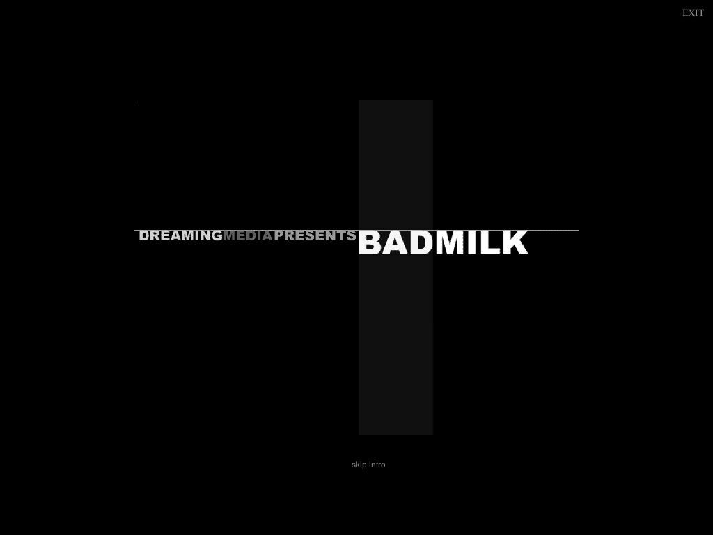 Bad Milk (Windows) screenshot: Title Screen