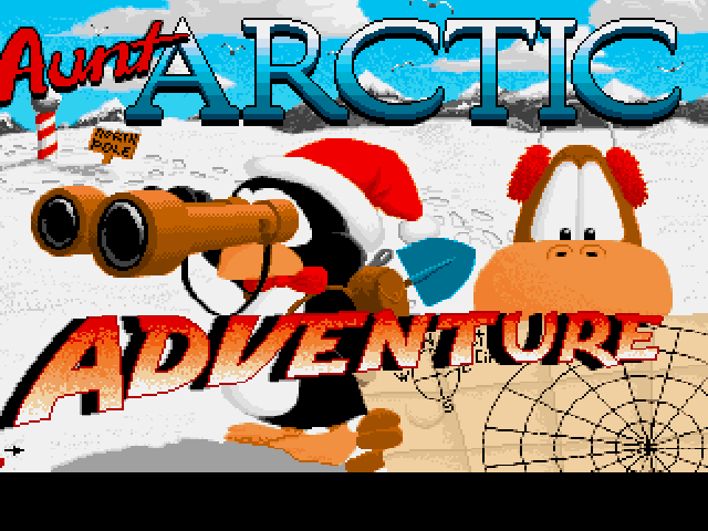 Aunt Arctic Adventure (Amiga) screenshot: Title Screen