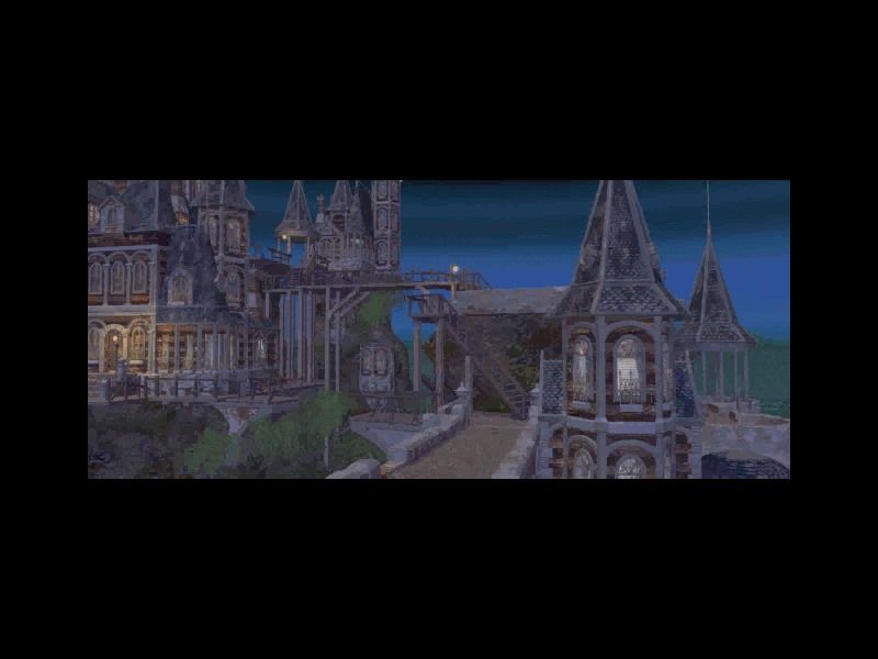 Baldur's Gate II: Shadows of Amn (Windows) screenshot: One of the (rare) ingame movies...