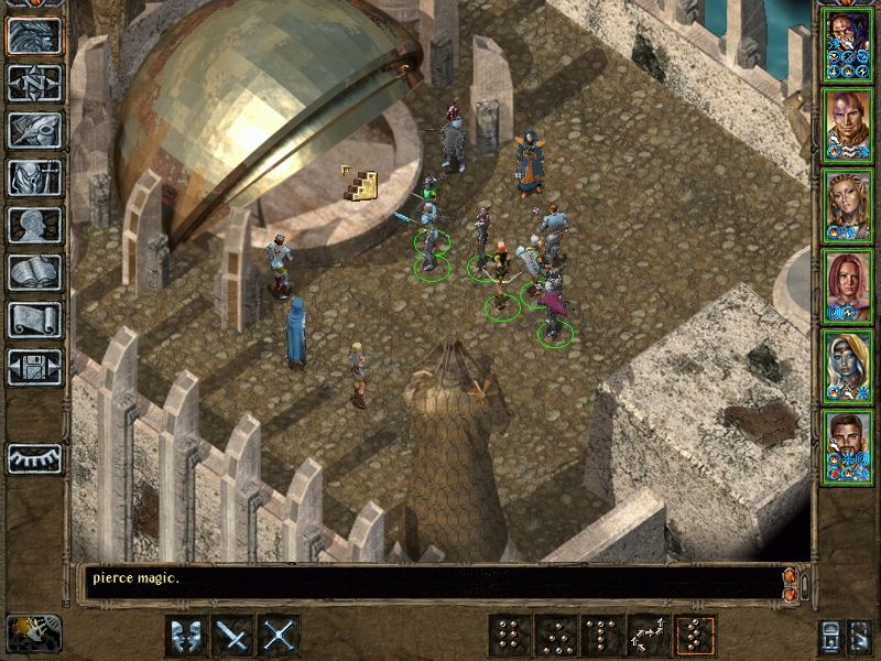 Baldur's Gate II: Throne of Bhaal (Windows) screenshot: The Watcher's Keep dungeon can be explored before you start the Throne of Bhaal story line or after it is underway.