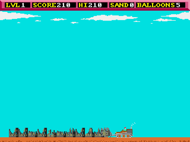 Balloonacy (Amiga) screenshot: Dozers clear up the bubble