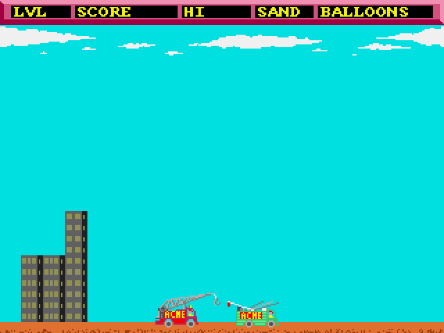 Balloonacy (Amiga) screenshot: Then they rebuild