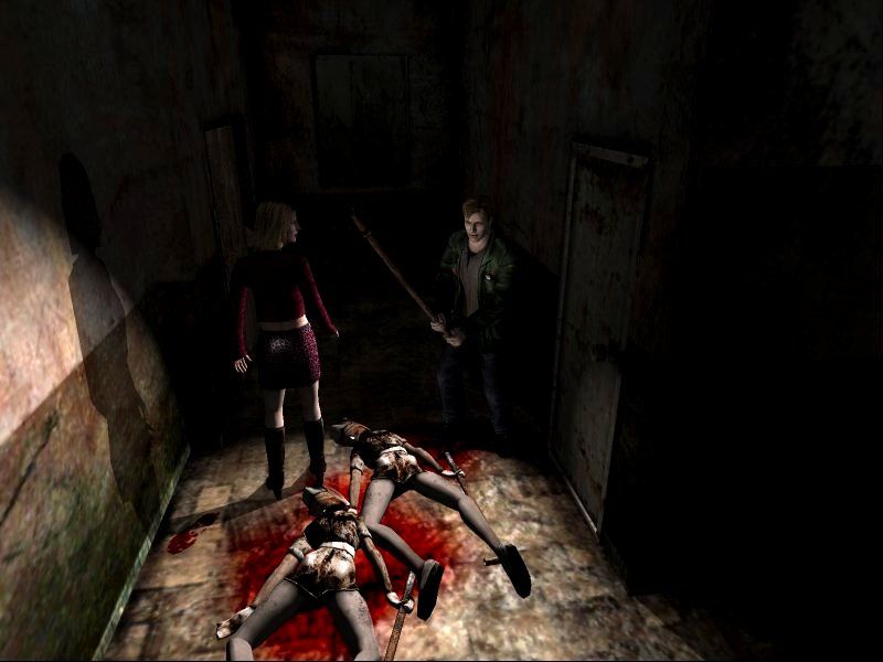 Silent Hill 2: Restless Dreams (Windows) screenshot: Once again, Konami's infamous zombie-nurse fetish.