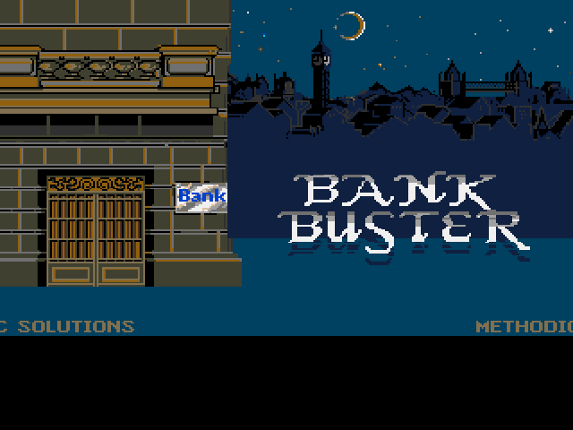 Bank Buster (Amiga) screenshot: Title Screen