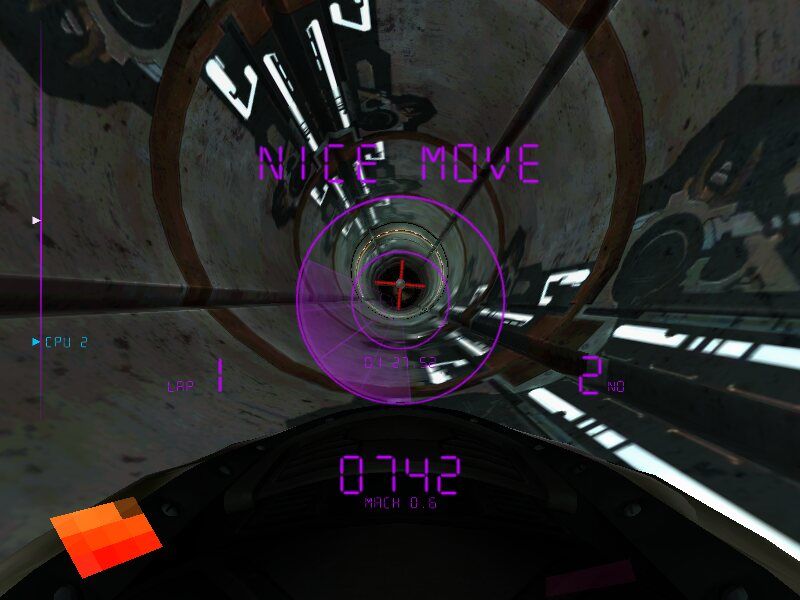 Ballistics (Windows) screenshot: Red cross obstacle