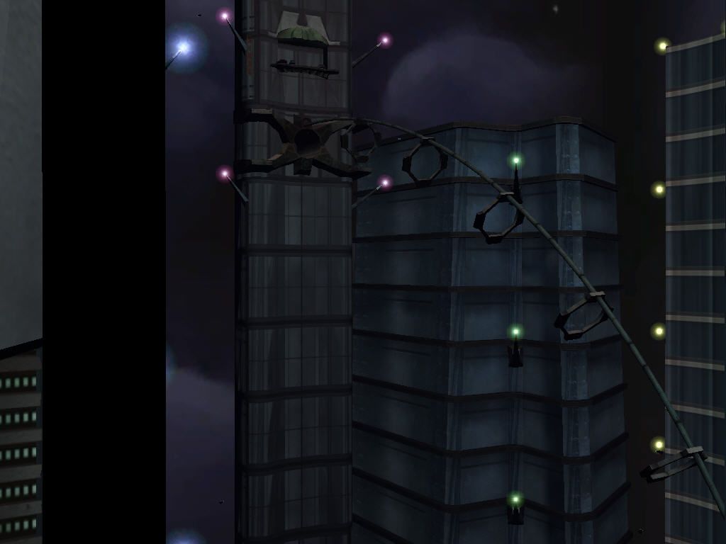 Ballistics (Windows) screenshot: Skytown intro flyby