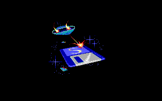 StarBlade (DOS) screenshot: Insert Disk (EGA)