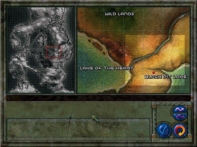 War Wind (Windows) screenshot: Campaign map screen