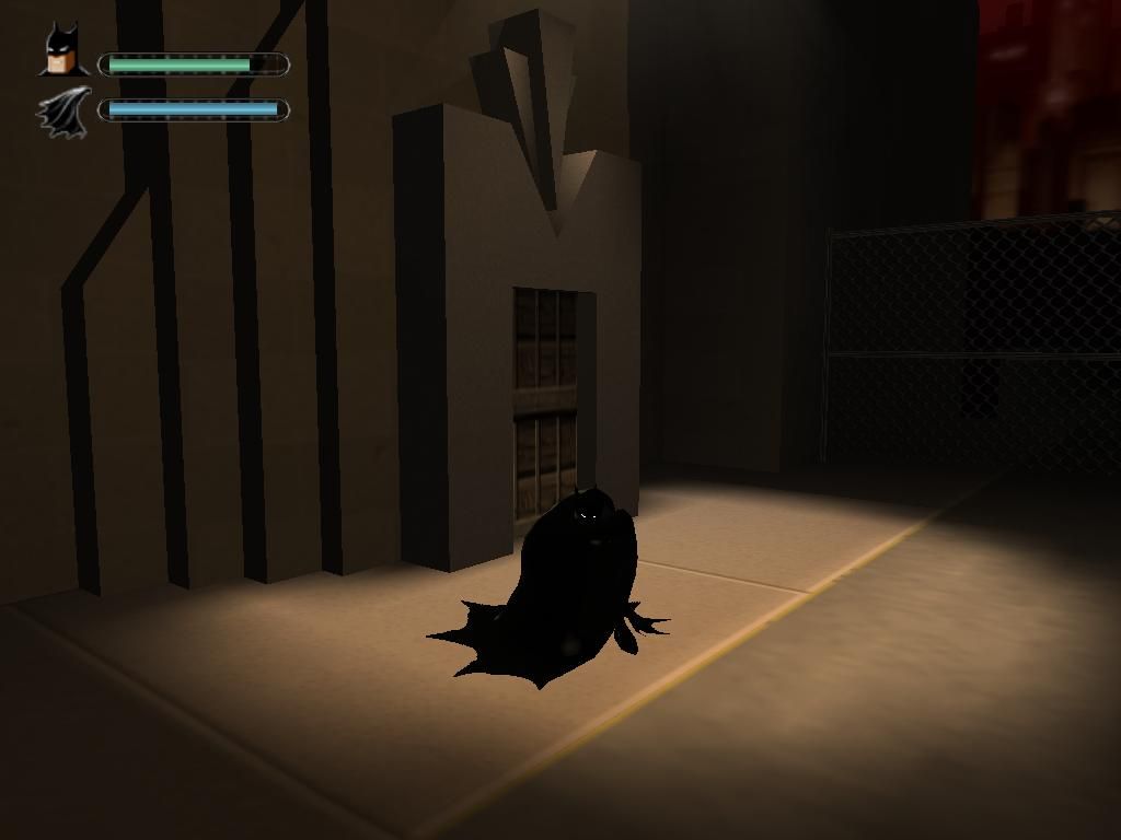 Batman: Vengeance (Windows) screenshot: The dark knight strikes a pose