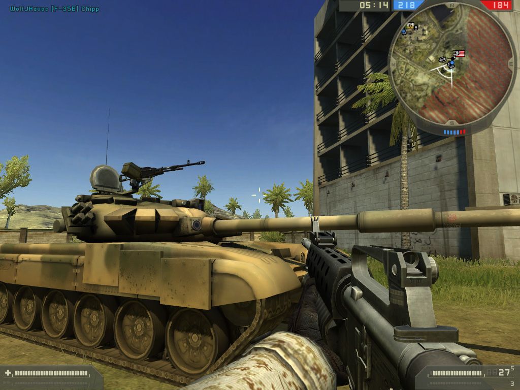 Battlefield 2 (Windows) screenshot: Vehicles are nicely detailed.