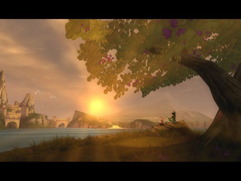 Beyond Good & Evil (Windows) screenshot: It was a peaceful morning at the lighthouse --with zen meditation and all!