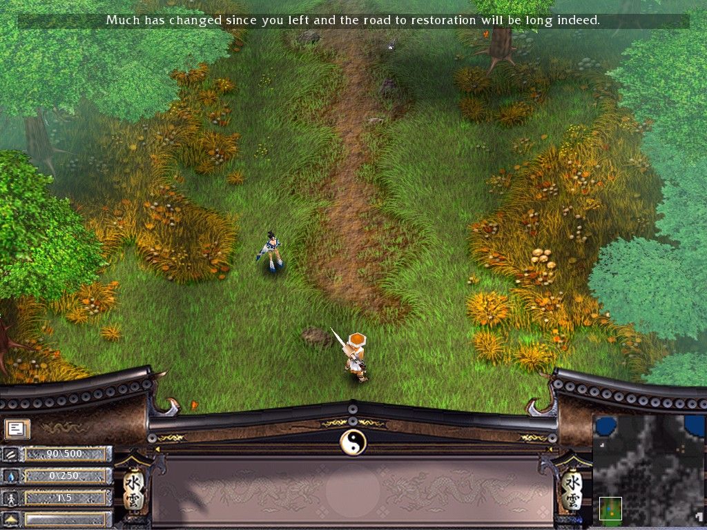 Battle Realms (Windows) screenshot: The first tutorial