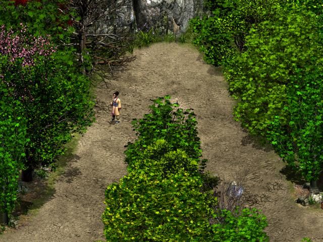 Bawang Bie Ji (Windows) screenshot: Forest path