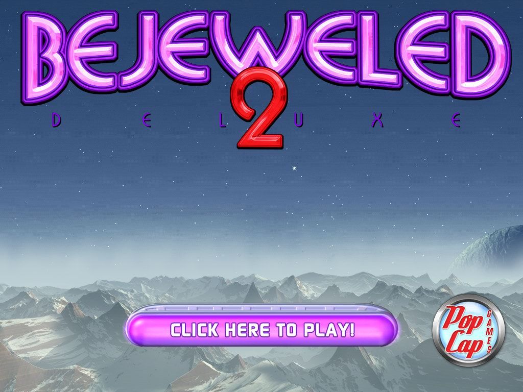 Bejeweled 2: Deluxe (Windows) screenshot: Title screen