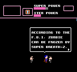 Superman (NES) screenshot: That's some hard-hitting research there