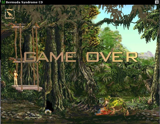 Bermuda Syndrome (Windows) screenshot: Game over!
