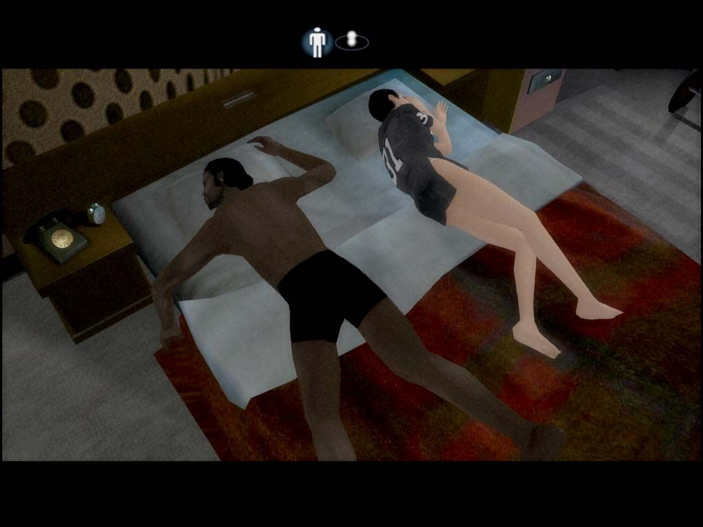 Indigo Prophecy (Windows) screenshot: Tyler and Samantha sleeping