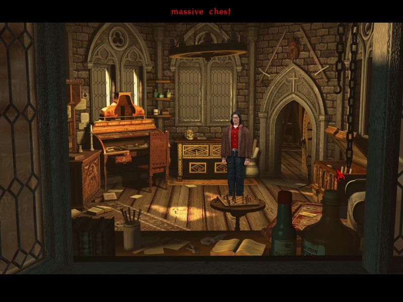 The Black Mirror (Windows) screenshot: Grandfather William's Study in the Tower