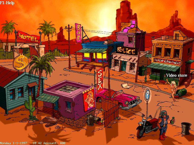 Lula: The Sexy Empire (Windows) screenshot: (Part 1) Desert Town