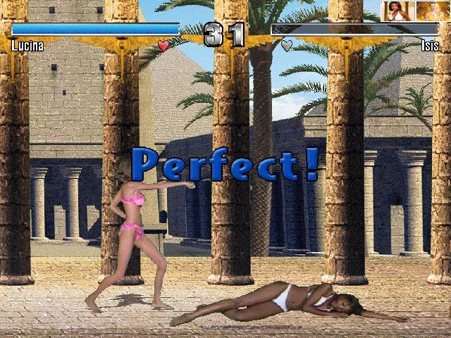 Bikini Karate Babes (Windows) screenshot: Perfect