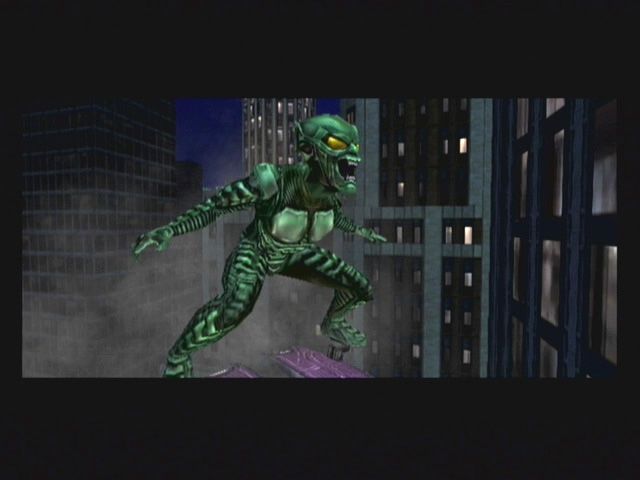Spider-Man (GameCube) screenshot: Green Goblin!