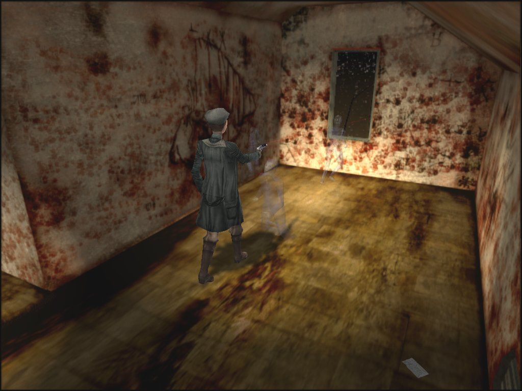 Blair Witch: Volume I - Rustin Parr (Windows) screenshot: Rustin Parr's house is haunted by the ghosts of his victims, who are now property of the evil that lurks in the Black Hills