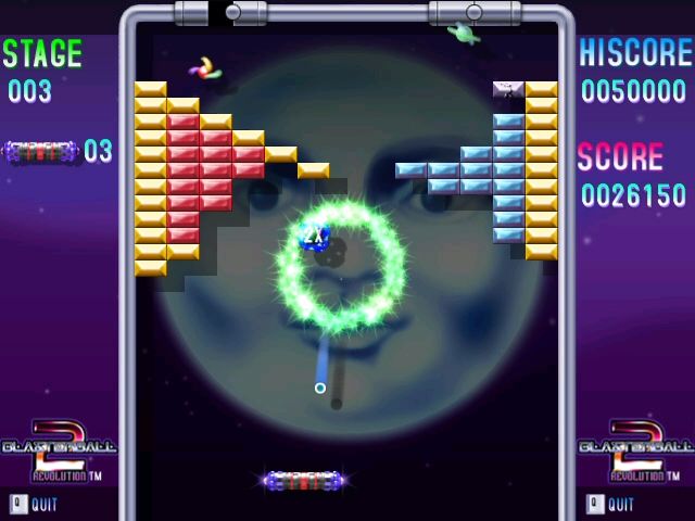 Blasterball 2: Revolution (Windows) screenshot: A Critter explodes and it diverts the ball