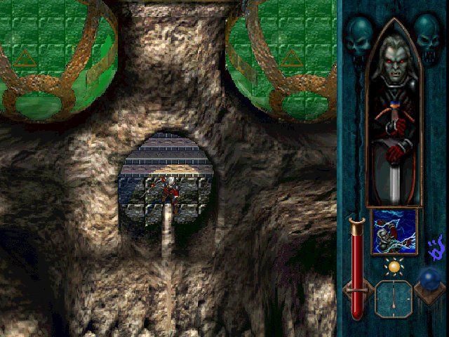 Blood Omen: Legacy of Kain (Windows) screenshot: Inside a large skull