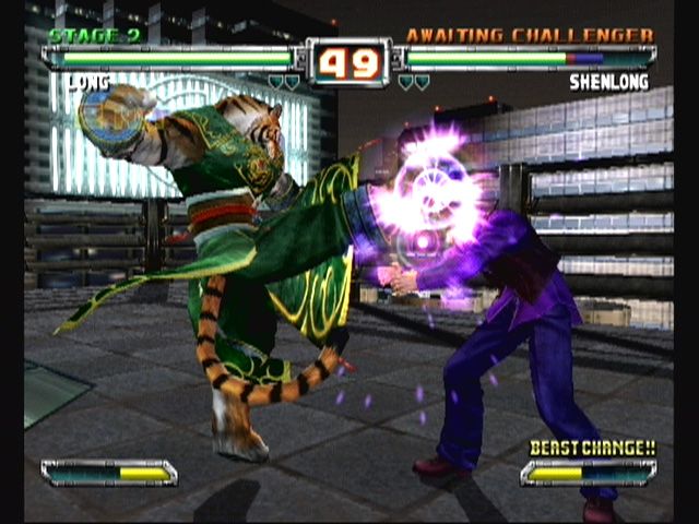 Bloody Roar: Primal Fury (GameCube) screenshot: Winning a fight (so far)